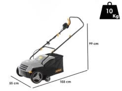 Aérateur Scarificateur électrique Alpina ASC 1.3 E - Puissance 1.300 Watts - Largeur De Coupe 32 Cm