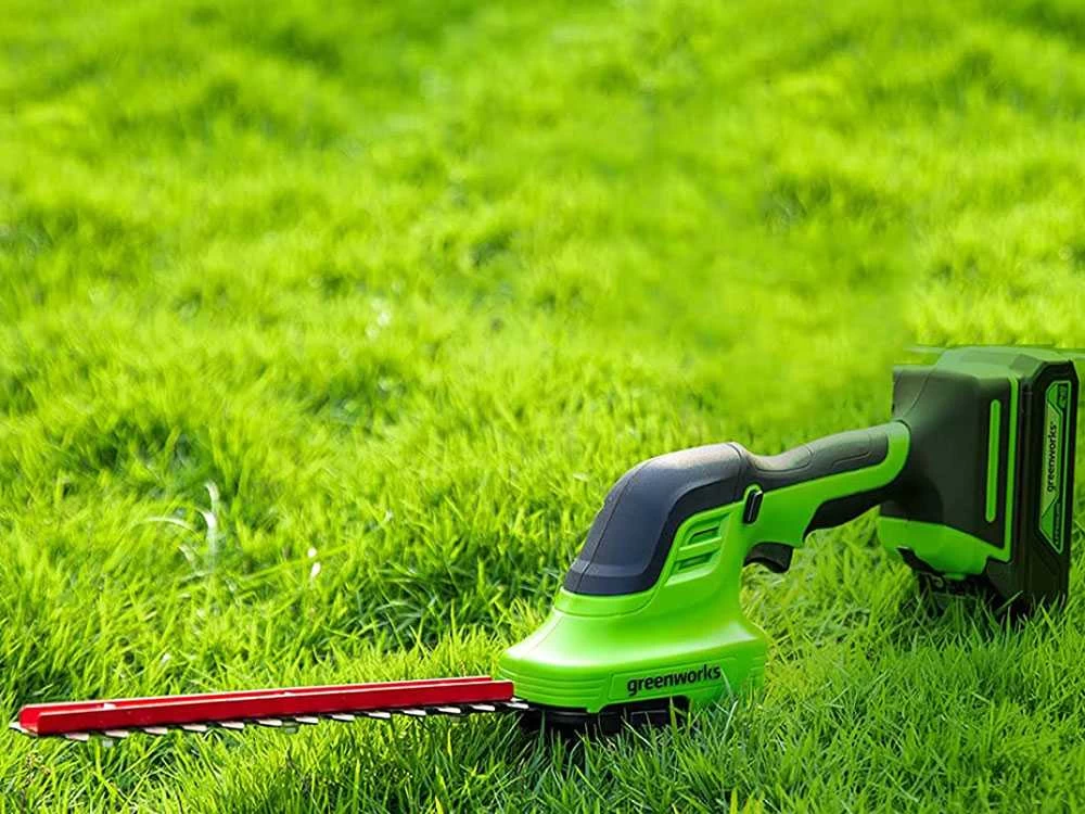 Cisaille à Batterie Pour L'herbe GREENWORKS G24SHT -Kit Batterie De 24V/2.0ah Et Chargeur 4 Cisaille à Batterie Pour L'herbe GREENWORKS G24SHT -Kit Batterie De 24V/2.0ah Et Chargeur – Image 2