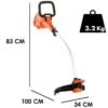 Coupe-bordures électrique Black & Decker GL7033CAKIT-QS - 700W -Motofaucheuse Soldes coupe bordures lectrique black decker gl7033cakit qs 700w dbroussailleuse lectrique black decker gl7033cakit qs 24651 4 1596031097 IMG 5f2180799be81