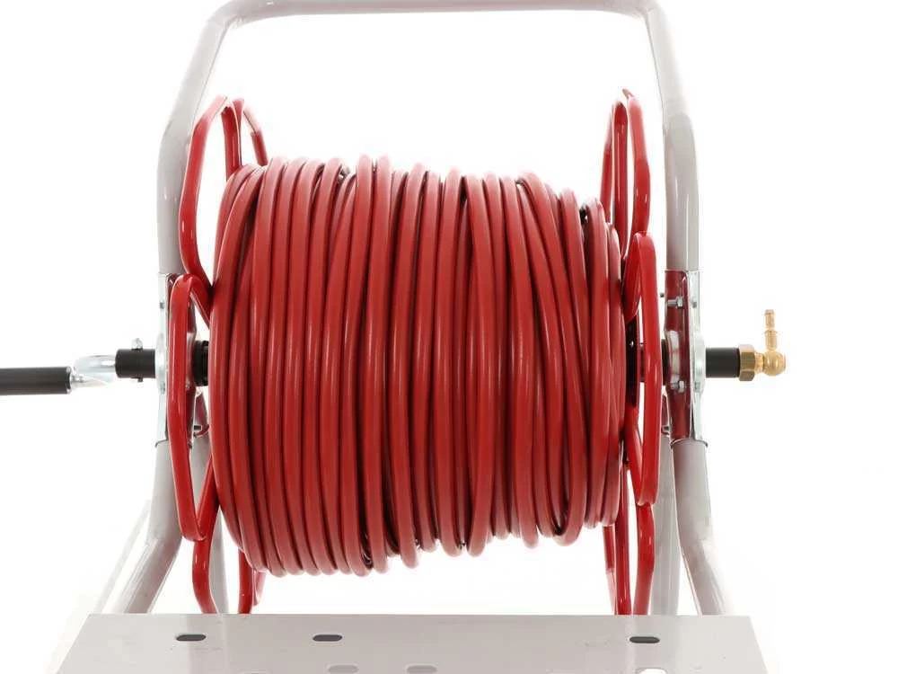 Enrouleur Pour Pulvérisation à Pétale Avec Chariot - Tuyau 100 Mt - 40 Bars - Avec Lance à Levier En Laiton 5 Enrouleur Pour Pulvérisation à Pétale Avec Chariot - Tuyau 100 Mt - 40 Bars - Avec Lance à Levier En Laiton – Image 3