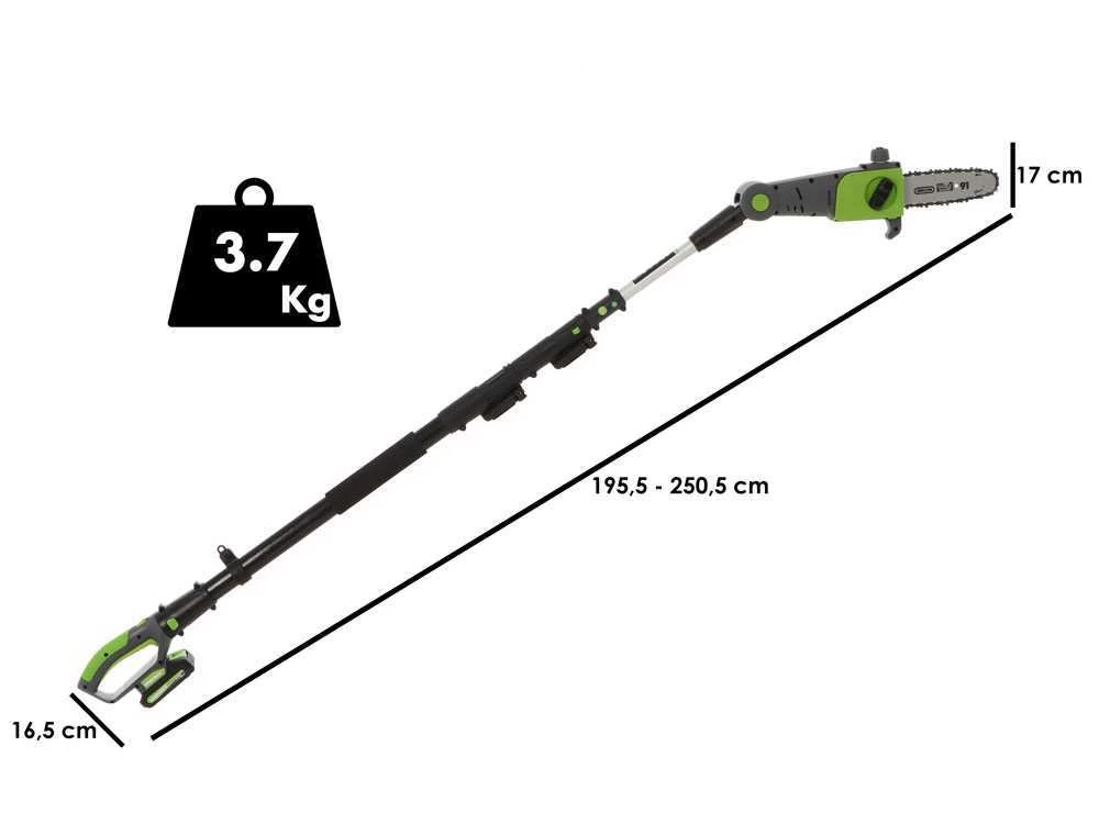 Kit Perche élagueuse Et Taille-haies Verdemax PTT20 Télescopique - Batterie 20V 2Ah 3 Kit Perche élagueuse Et Taille-haies Verdemax PTT20 Télescopique - Batterie 20V 2Ah