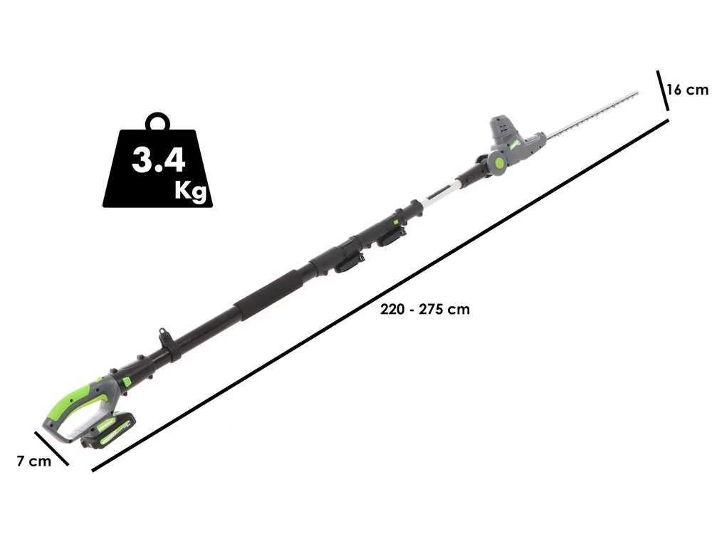 Kit Perche élagueuse Et Taille-haies Verdemax PTT20 Télescopique - Batterie 20V 2Ah 4 Kit Perche élagueuse Et Taille-haies Verdemax PTT20 Télescopique - Batterie 20V 2Ah – Image 2