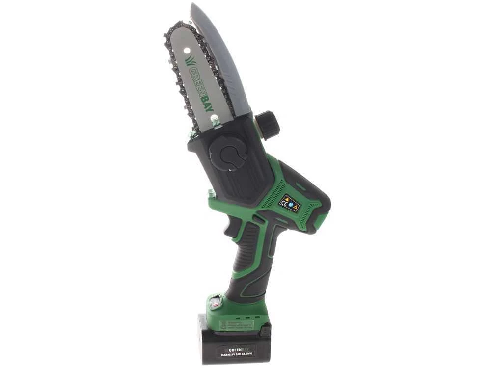 Élagueuse électrique à Batterie GreenBay TopSaw 5C - Avec 2 Batteries De 16,8 V - 2 Ah 4 Élagueuse électrique à Batterie GreenBay TopSaw 5C - Avec 2 Batteries De 16,8 V - 2 Ah – Image 2