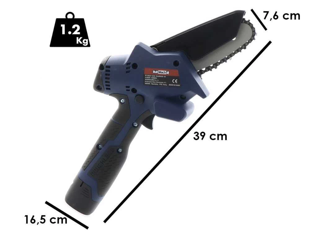 Élagueuse Manuelle à Batterie BullMach Kairos 10 - 2 Batteries 16V 2Ah 3 Élagueuse Manuelle à Batterie BullMach Kairos 10 - 2 Batteries 16V 2Ah