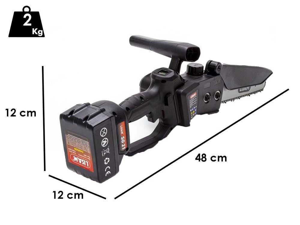 Élagueuse Manuelle à Batterie LISAM SG 21 - 2X18V 4Ah 3 Élagueuse Manuelle à Batterie LISAM SG 21 - 2X18V 4Ah