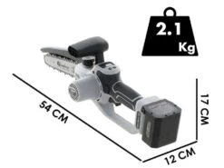 Élagueuse Manuelle à Batterie Volpi KVS8000 - 21.6V 4 Ah - Barre De 19 Cm