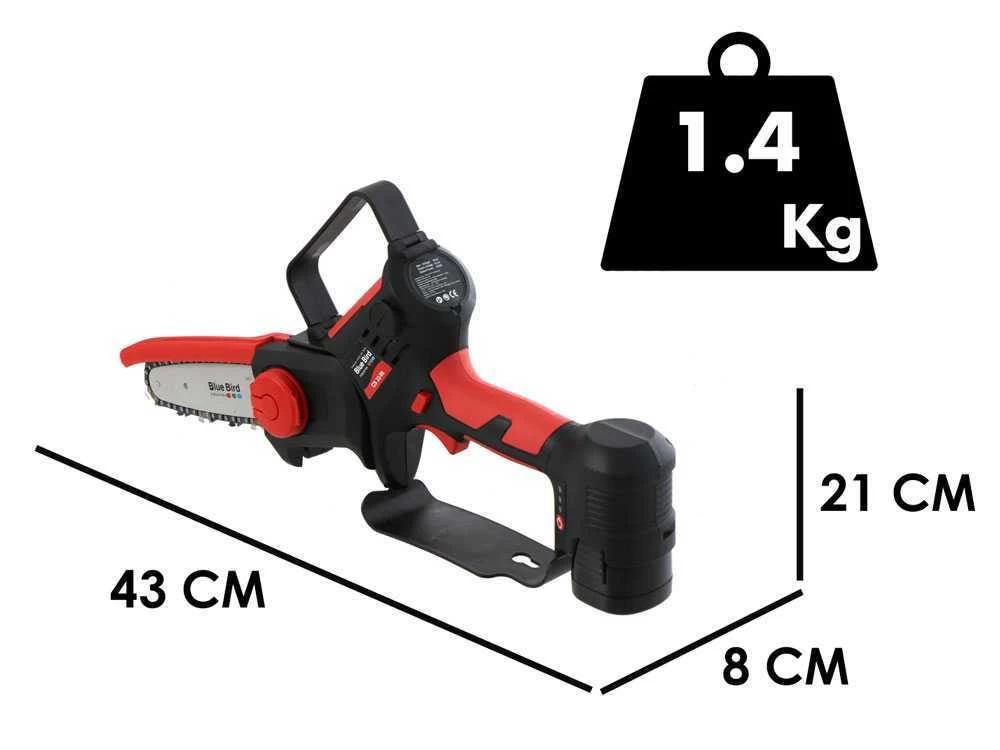 Élagueuse Manuelle électrique à Batterie Blue Bird CS 22-06 - 2 Batteries De 16.8V - 2.5Ah 3 Élagueuse Manuelle électrique à Batterie Blue Bird CS 22-06 - 2 Batteries De 16.8V - 2.5Ah