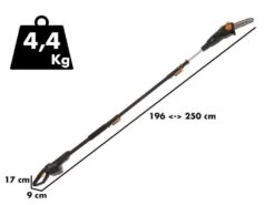 Élagueuse Sur Perche Télescopique à Batterie Multifonction Alpina AMT 20 Li - Batterie 20V 4Ah