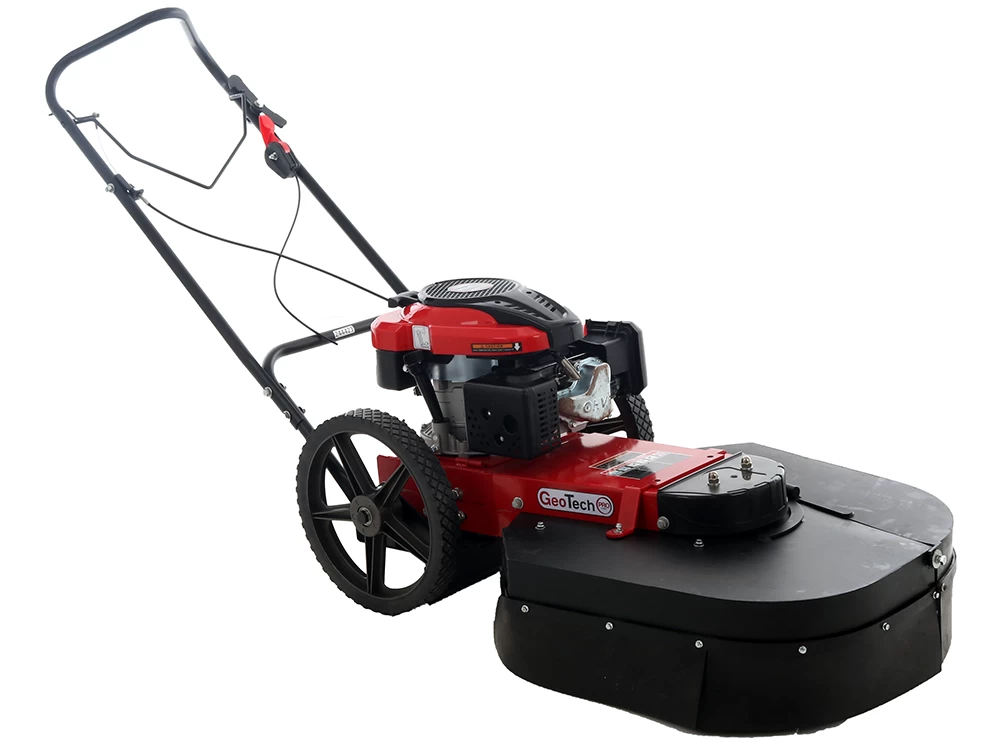 Motobalayeuse-débroussailleuse à Roues Poussée Geotech RSS 400 - Moteur à Essence 196 Cc. 3 Motobalayeuse-débroussailleuse à Roues Poussée Geotech RSS 400 - Moteur à Essence 196 Cc.
