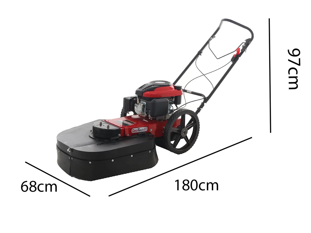 Motobalayeuse-débroussailleuse à Roues Poussée Geotech RSS 400 - Moteur à Essence 196 Cc. 5 Motobalayeuse-débroussailleuse à Roues Poussée Geotech RSS 400 - Moteur à Essence 196 Cc. – Image 3