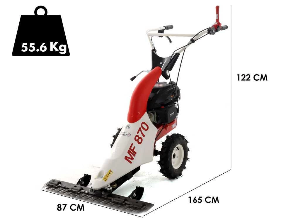 Motofaucheuse GeoTech-Pro MF 870 Avec Barre De Coupe - Moteur Thermique De 150cc - 5.5HP 3 Motofaucheuse GeoTech-Pro MF 870 Avec Barre De Coupe - Moteur Thermique De 150cc - 5.5HP