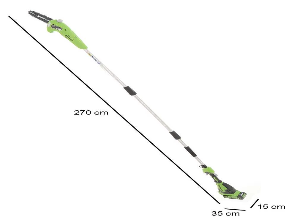Perche élagueuse à Batterie Greenworks G40PSF 40V - Sur Rallonge, à Bretelle - SANS BATTERIE Ni CHARGEUR 15 Perche élagueuse à Batterie Greenworks G40PSF 40V - Sur Rallonge, à Bretelle - SANS BATTERIE Ni CHARGEUR – Image 13