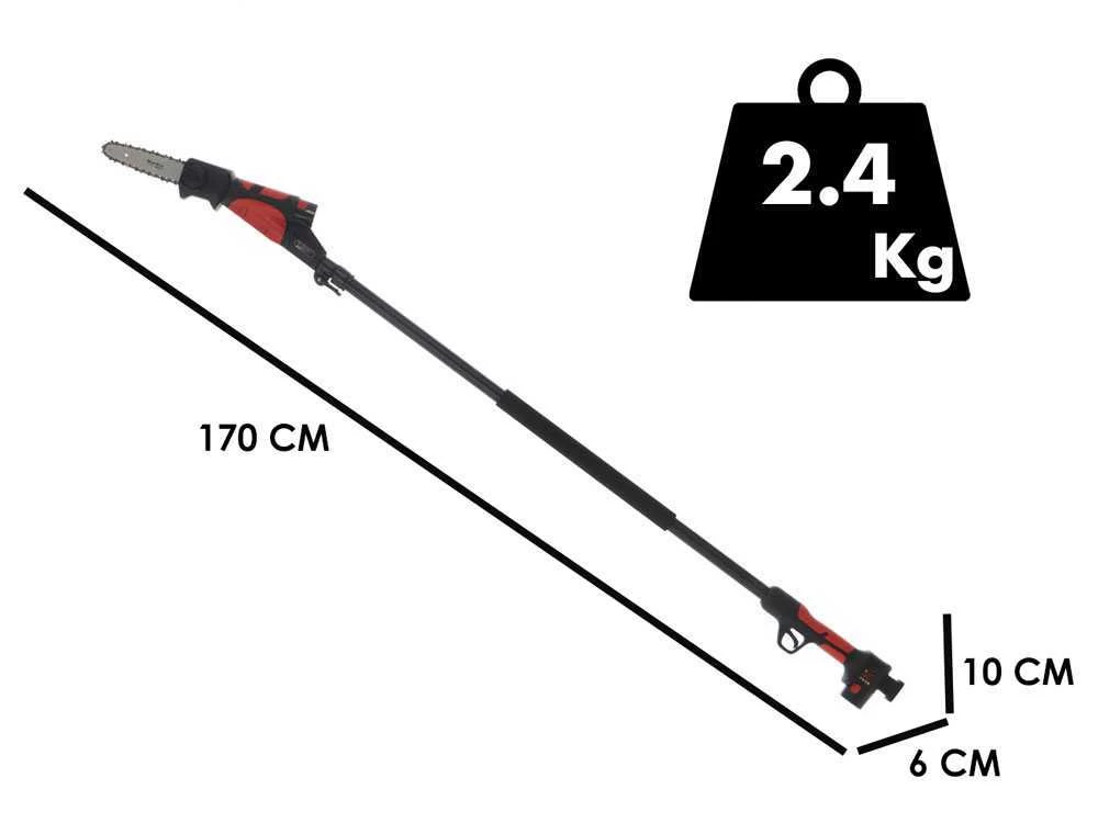 Perche élgueuse à Batterie Sur Perche Télescopique Blue Bird PCS 22-06 - 12.6V - 2Ah 3 Perche élgueuse à Batterie Sur Perche Télescopique Blue Bird PCS 22-06 - 12.6V - 2Ah