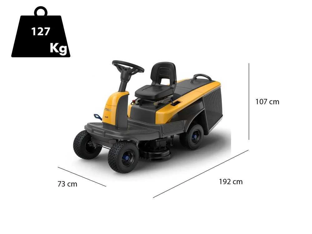 Rider Tracteur Tondeuse Stiga SWIFT 372e - Batteries EPower - Largeur De Coupe 72 Cm 3 Rider Tracteur Tondeuse Stiga SWIFT 372e - Batteries EPower - Largeur De Coupe 72 Cm