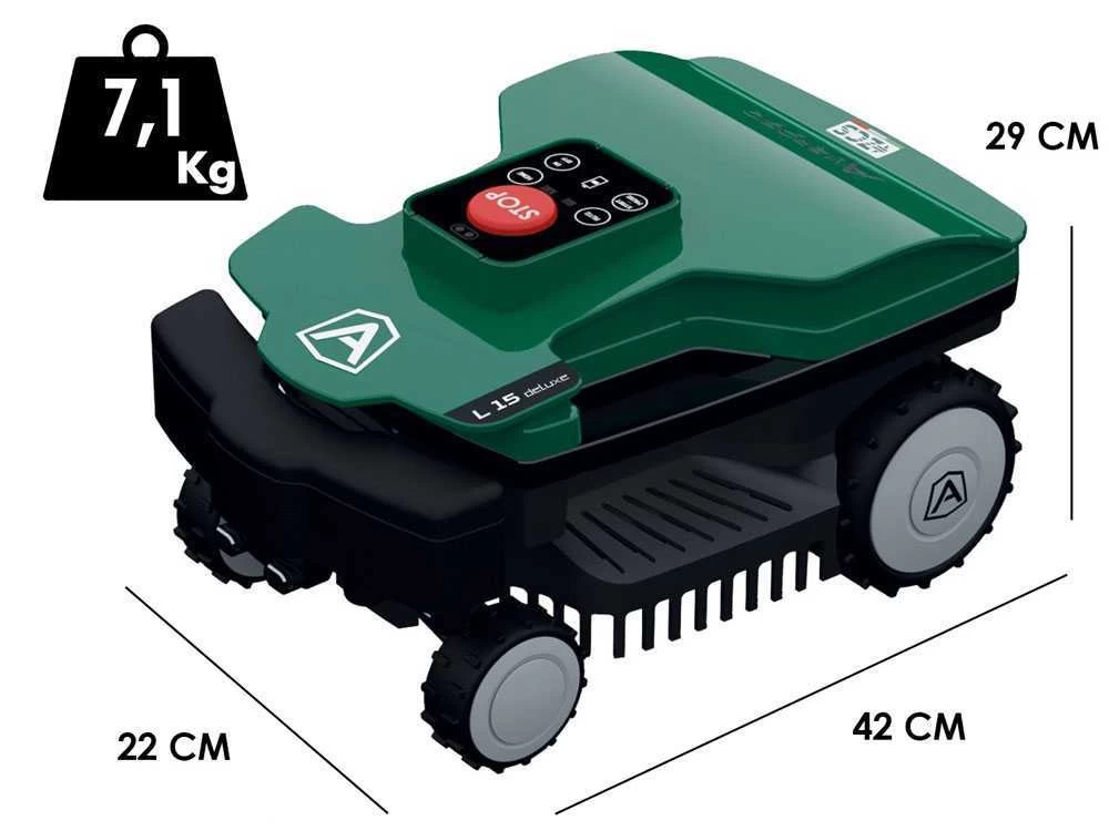 Robot Tondeuse Ambrogio L15 Deluxe Avec Fil Périmétrique - Batterie 25,9 V Et 2,5 Ah 4 Robot Tondeuse Ambrogio L15 Deluxe Avec Fil Périmétrique - Batterie 25,9 V Et 2,5 Ah – Image 2