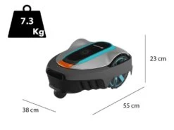 Robot Tondeuse Gardena SILENO City 600 - Connexion Bluetooth - Largeur De Coupe 16 Cm