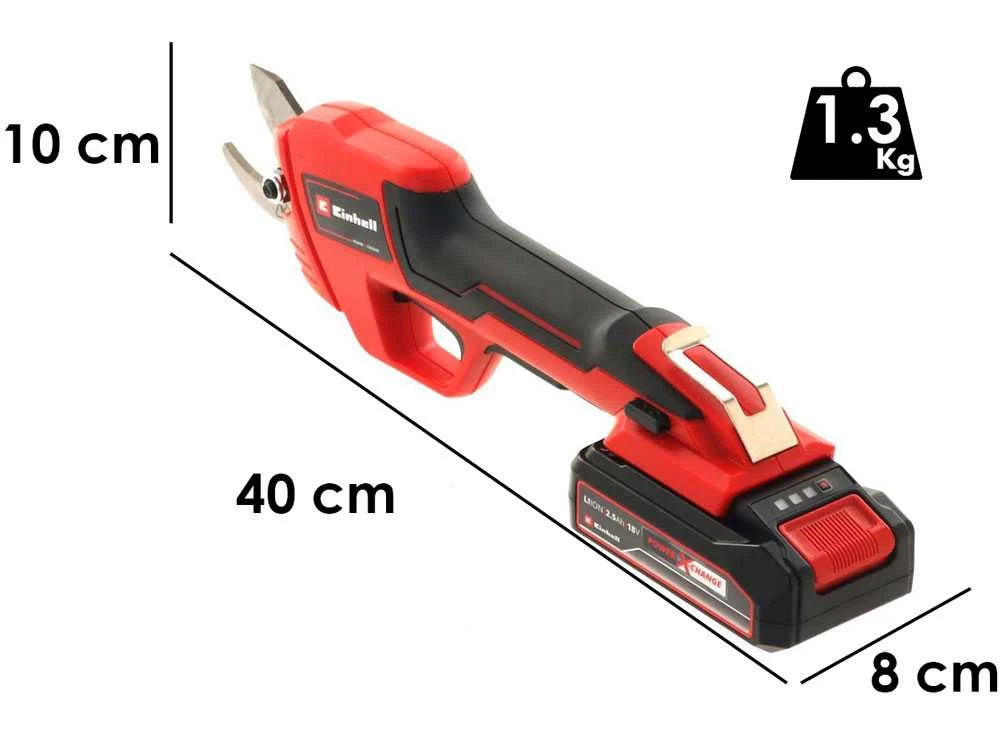 Sécateur à Batterie De Taille Einhell GE-LS 18 Li - Kit Avec Une Batterie 18V/2.5ah Et Chargeur 3 Sécateur à Batterie De Taille Einhell GE-LS 18 Li - Kit Avec Une Batterie 18V/2.5ah Et Chargeur