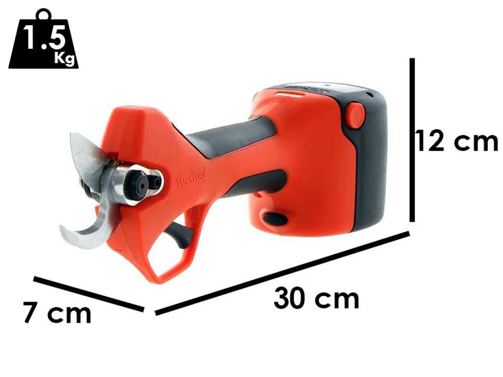 Sécateur De Taille à Batterie Stocker Magma E-35TP - Avec Mallette Et 2 Batteries De 2.6 Ah + Chargeur 3 Sécateur De Taille à Batterie Stocker Magma E-35TP - Avec Mallette Et 2 Batteries De 2.6 Ah + Chargeur