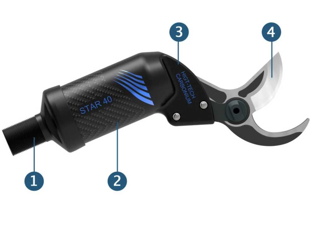 Sécateur Pneumatique Campagnola STAR 40, Sécateur à Air Comprimé Pour La Taille, Cisailles 10 Sécateur Pneumatique Campagnola STAR 40, Sécateur à Air Comprimé Pour La Taille, Cisailles – Image 8