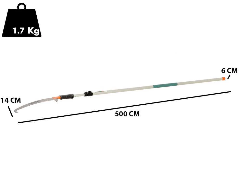Scie De Jardin Sur Perche Télescopique GeoTech 5.0m - Lame Amovible STP-500A 4 Scie De Jardin Sur Perche Télescopique GeoTech 5.0m - Lame Amovible STP-500A – Image 2