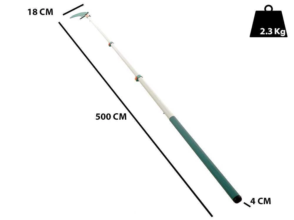 Scie De Jardin Sur Perche Télescopique GeoTech 5.0m STP-500 4 Scie De Jardin Sur Perche Télescopique GeoTech 5.0m STP-500 – Image 2