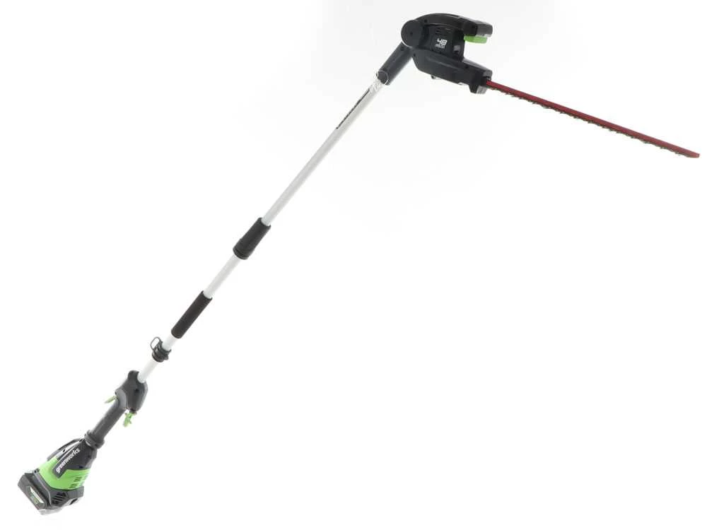 Taille-haies à Batterie Sur Perche De Rallonge Greenworks G48PHT 48 V - Batterie De 2Ah 13 Taille-haies à Batterie Sur Perche De Rallonge Greenworks G48PHT 48 V - Batterie De 2Ah – Image 11
