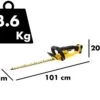 Taille-haies électrique à Batterie DEWALT DCMHT563P1-QW - Lame De 55cm - Batterie 18V 5Ah -Motofaucheuse Soldes taille haies lectrique batterie dewalt dcmht563p1 qw lame de 55cm batterie 18v 5ah taille haie batterie dewalt dcmht563p1 qw 28919 0 1620394115 IMG 609540831e4dc