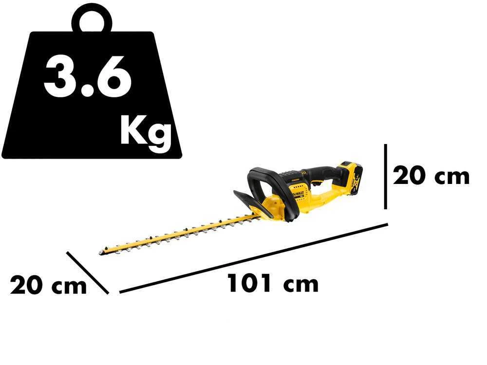 Taille-haies électrique à Batterie DEWALT DCMHT563P1-QW - Lame De 55cm - Batterie 18V 5Ah 3 Taille-haies électrique à Batterie DEWALT DCMHT563P1-QW - Lame De 55cm - Batterie 18V 5Ah
