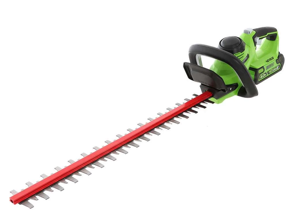 Taille-haies électrique à Batterie Greenworks G40HT 40V - Lame De 61 Cm - Batterie 2A 40V 3 Taille-haies électrique à Batterie Greenworks G40HT 40V - Lame De 61 Cm - Batterie 2A 40V