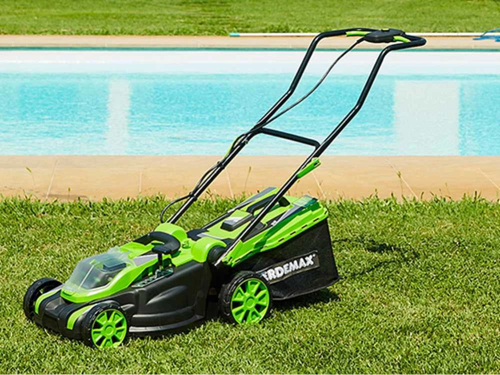 Tondeuse à Gazon à Batterie Verdemax RS20 - 2 Batteries 20V/2.5Ah - Amplitude De Coupe 38 Cm 5 Tondeuse à Gazon à Batterie Verdemax RS20 - 2 Batteries 20V/2.5Ah - Amplitude De Coupe 38 Cm – Image 3