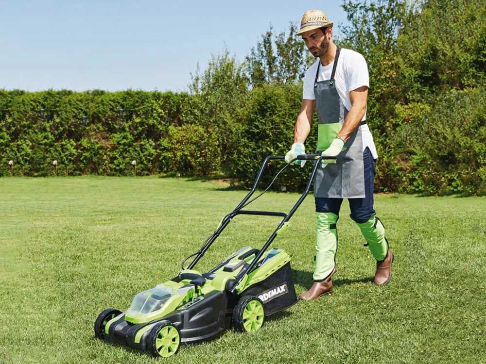 Tondeuse à Gazon à Batterie Verdemax RS20 - 2 Batteries 20V/2.5Ah - Amplitude De Coupe 38 Cm 4 Tondeuse à Gazon à Batterie Verdemax RS20 - 2 Batteries 20V/2.5Ah - Amplitude De Coupe 38 Cm – Image 2