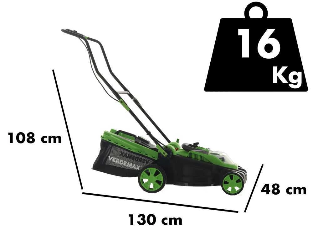 Tondeuse à Gazon à Batterie Verdemax RS20 - 2 Batteries 20V/2.5Ah - Amplitude De Coupe 38 Cm 3 Tondeuse à Gazon à Batterie Verdemax RS20 - 2 Batteries 20V/2.5Ah - Amplitude De Coupe 38 Cm