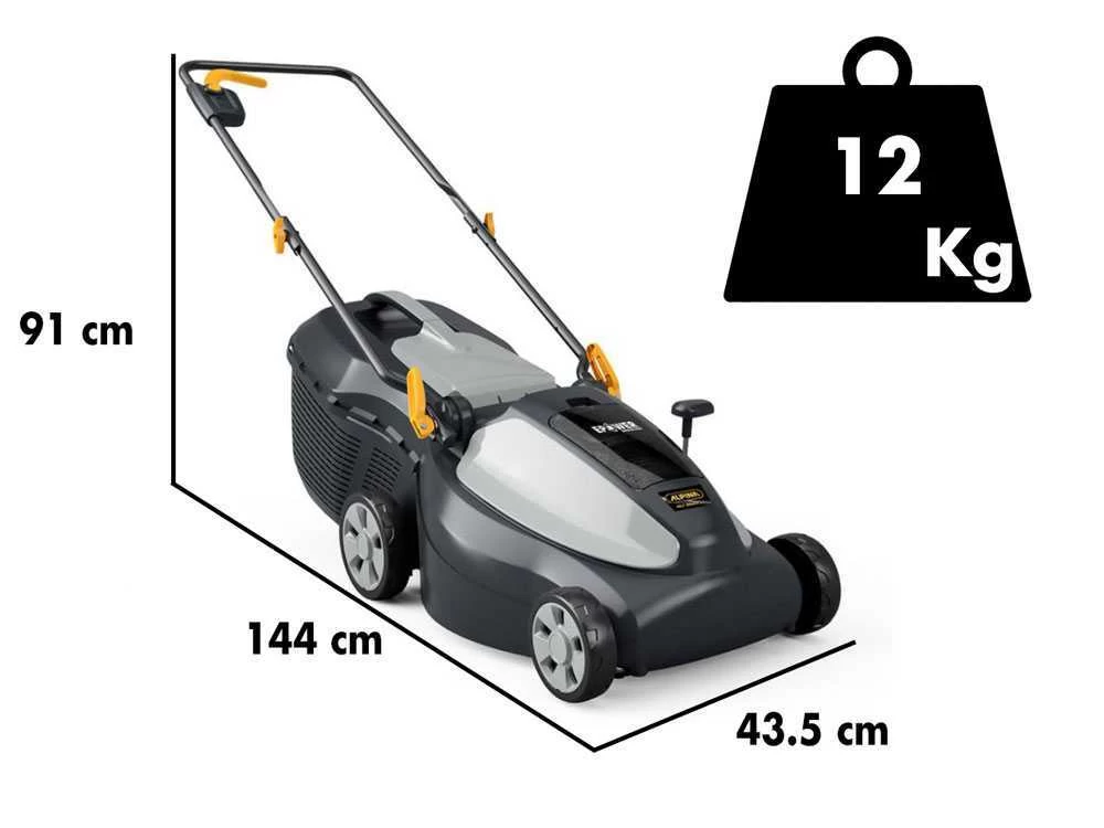 Tondeuse à Gazon électrique Sur Batterie Alpina AL1 3820 Li - Tondeuse Avec Bac De Ramassage 3 Tondeuse à Gazon électrique Sur Batterie Alpina AL1 3820 Li - Tondeuse Avec Bac De Ramassage