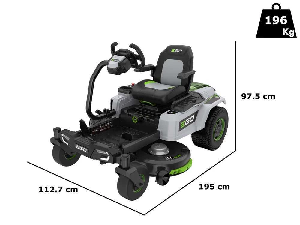 Tondeuse Autoportée à Batterie EGO Z6 ZERO TURN ZT4201E-S - 56V - 15Ah - Zéro Rayon De Braquage 3 Tondeuse Autoportée à Batterie EGO Z6 ZERO TURN ZT4201E-S - 56V - 15Ah - Zéro Rayon De Braquage