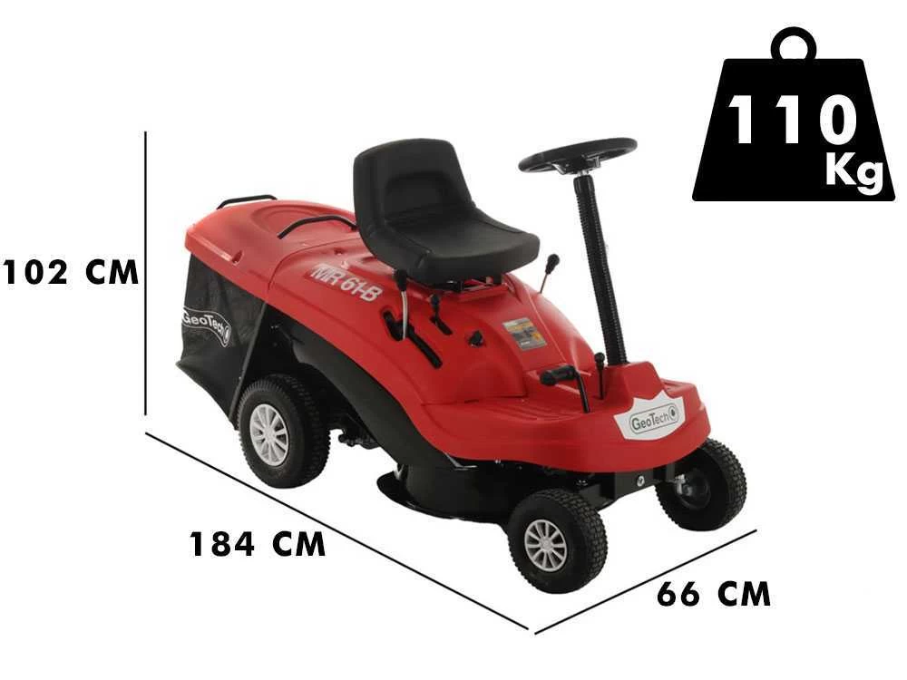 Tondeuse Autoportée GeoTech MR 61-B Mini Rider - Moteur De 196cm3 Avec Démarrage électrique 4 Tondeuse Autoportée GeoTech MR 61-B Mini Rider - Moteur De 196cm3 Avec Démarrage électrique – Image 2
