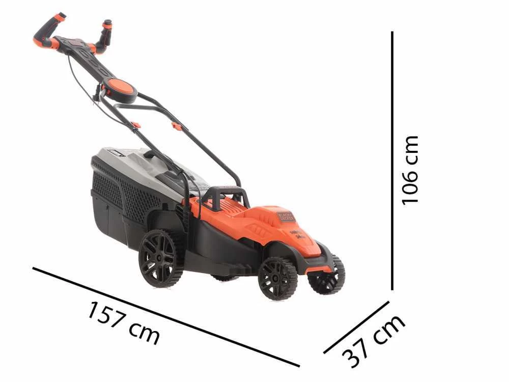 Tondeuse à Gazon électrique Black & Decker BEMW461ES-QS - Largeur De Lame 34 Cm Puissance Max 1400W 14 Tondeuse à Gazon électrique Black & Decker BEMW461ES-QS - Largeur De Lame 34 Cm Puissance Max 1400W – Image 12