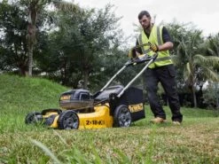 Tondeuse à Gazon Sur Batterie DeWalt DCMW564P2-QW -2 Batteries 18V/5Ah - Largeur De Coupe 48 Cm -Motofaucheuse Soldes tondeuse gazon sur batterie dewalt dcmw564p2 qw 2 batteries 18v 5ah largeur de coupe 48 cm tondeuse lectrique dewalt dcmw564p2 qw 29018 14 1620816946 IMG 609bb4329b434