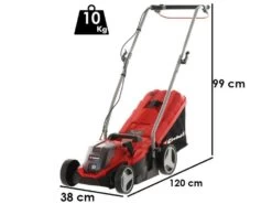 Einhell Tondeuse à Gazon Sur Batterie GE-CM 18/33 Li - SANS BATTERIE SANS CHARGEUR - MACHINE SEULE