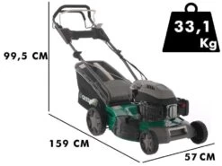 Tondeuse à Gazon Tractée GreenBay GB-LM 51 - 4 En 1 - Moteur Thermique 196cm3