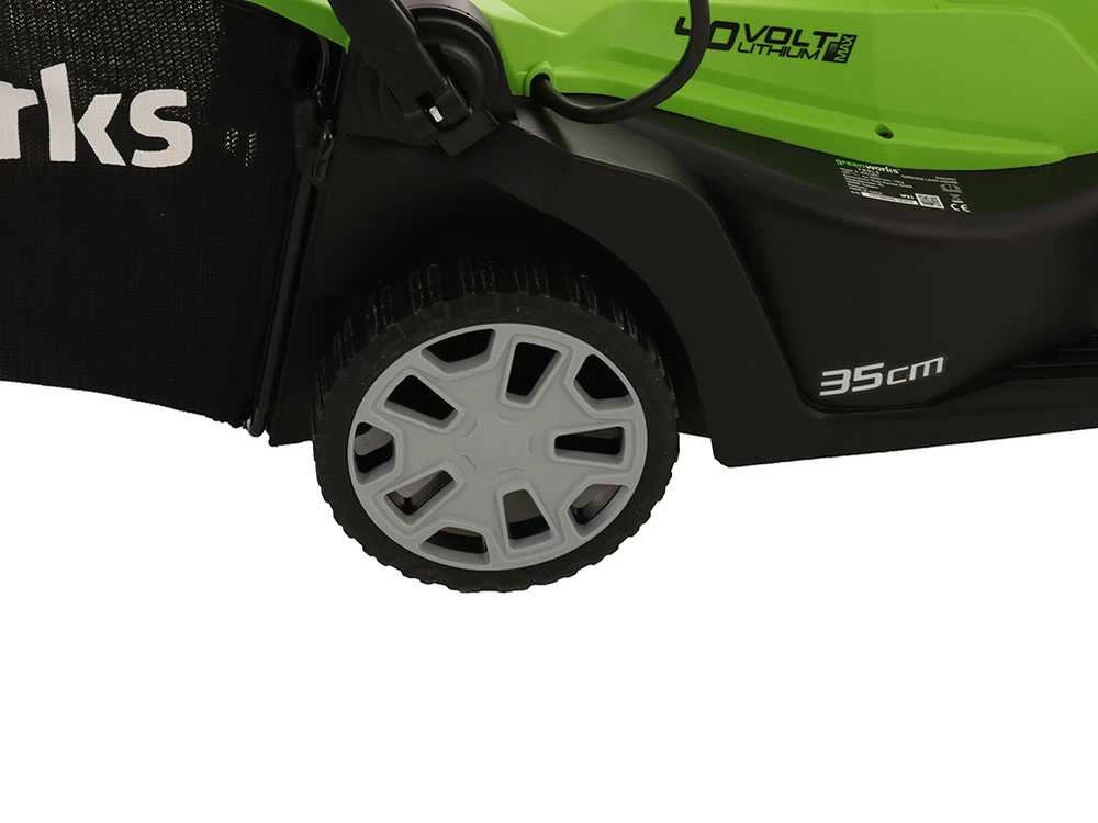 Tondeuse électrique à Batterie Greenworks G40LM35 40V - 35 Cm Tondeuse - Batterie 4A 20 Tondeuse électrique à Batterie Greenworks G40LM35 40V - 35 Cm Tondeuse - Batterie 4A – Image 18