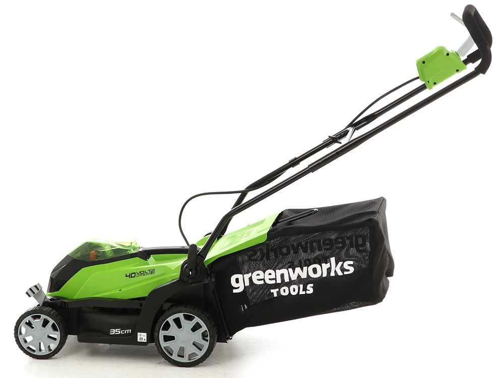 Tondeuse électrique à Batterie Greenworks G40LM35 40V - 35 Cm Tondeuse - Batterie 4A 4 Tondeuse électrique à Batterie Greenworks G40LM35 40V - 35 Cm Tondeuse - Batterie 4A – Image 2