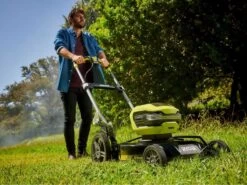 Tondeuse électrique à Batterie RYOBI RY36LMMX51A-140 Seulement Mulching - 36V - 4Ah - Coupe De 51 Cm