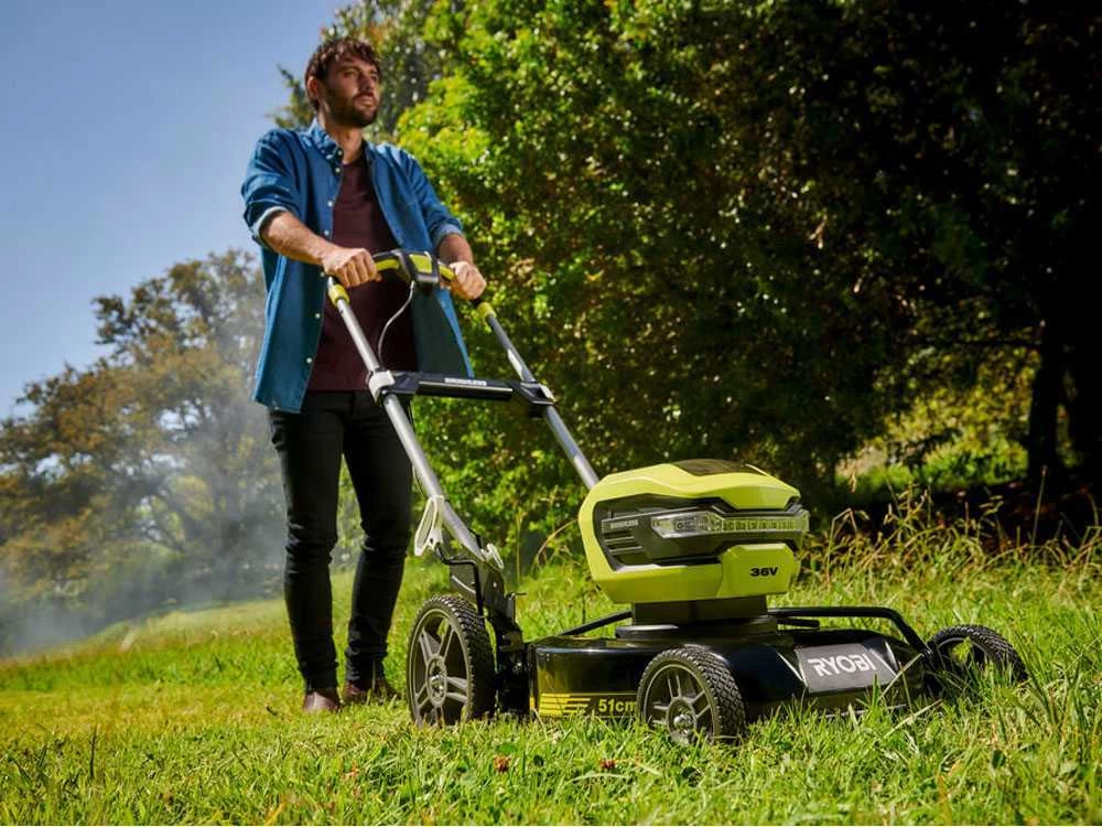 Tondeuse électrique à Batterie RYOBI RY36LMMX51A-140 Seulement Mulching - 36V - 4Ah - Coupe De 51 Cm 3 Tondeuse électrique à Batterie RYOBI RY36LMMX51A-140 Seulement Mulching - 36V - 4Ah - Coupe De 51 Cm