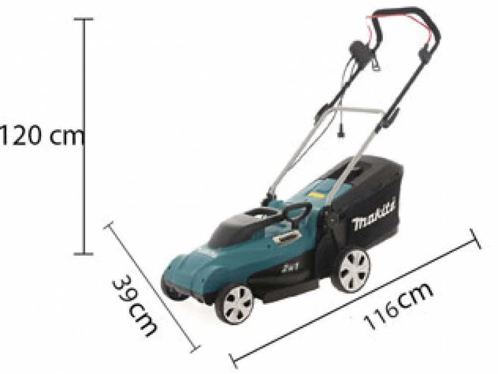Tondeuse électrique à Gazon 1200W Makita ELM3320 - 2 En1 Bac + éjection Arrière - 33 Cm 14 Tondeuse électrique à Gazon 1200W Makita ELM3320 - 2 En1 Bac + éjection Arrière - 33 Cm – Image 12
