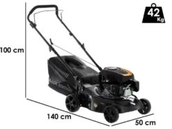 Tondeuse à Poussée Manuelle Rato MR420 - Moteur Thermique McCulloch Da 120 Cm3 - 3 En 1