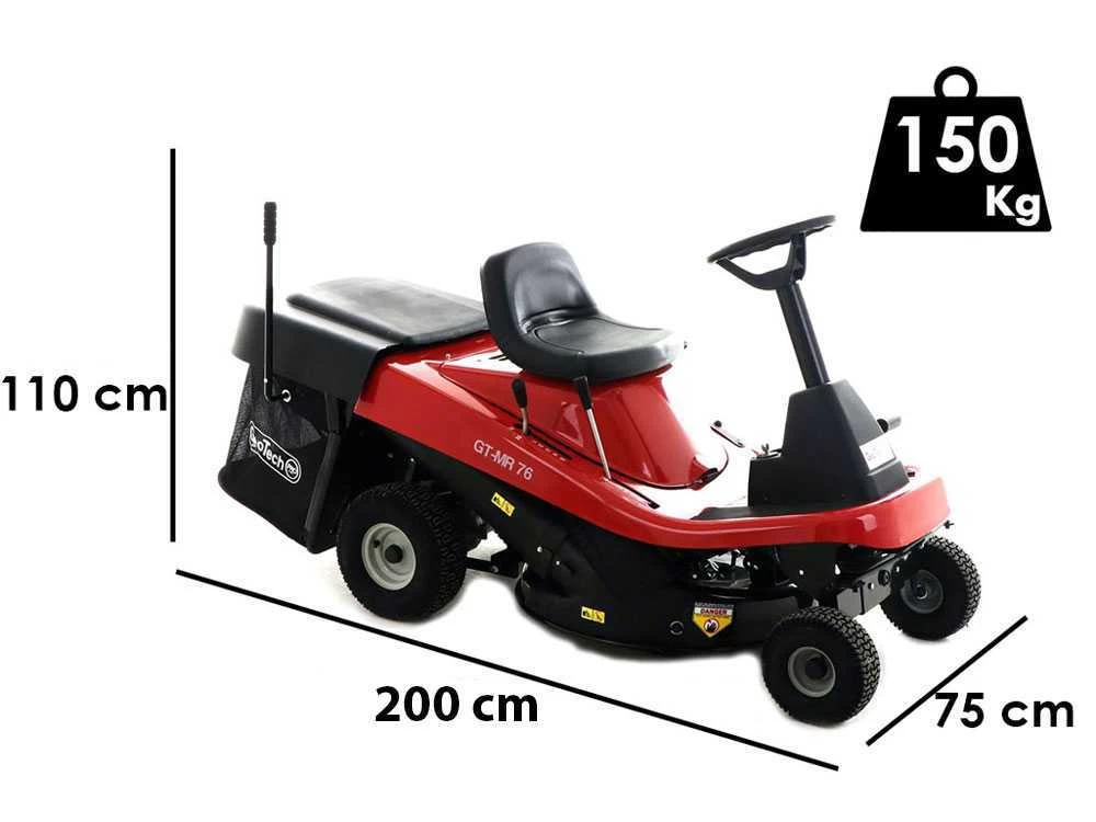 Tracteur Rider Tondeuse GeoTech-Pro GT-MR 76 Mini Rider - Moteur De 432cm3 Avec Démarrage électrique 3 Tracteur Rider Tondeuse GeoTech-Pro GT-MR 76 Mini Rider - Moteur De 432cm3 Avec Démarrage électrique