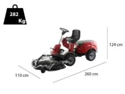 Tracteur Tondeuse à Coupe Frontale Castelgarden XZ4 180 PWX Avec Boîte Hydrostatique - Front Mower - 4X4